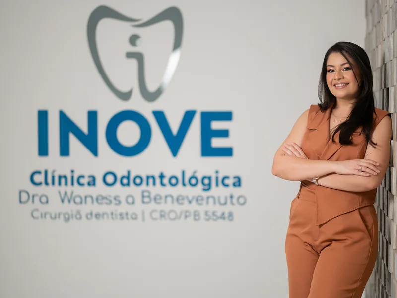 Recepção da Inove Clínica Odontológica, no Milindra Empresarial Center, em Patos PB